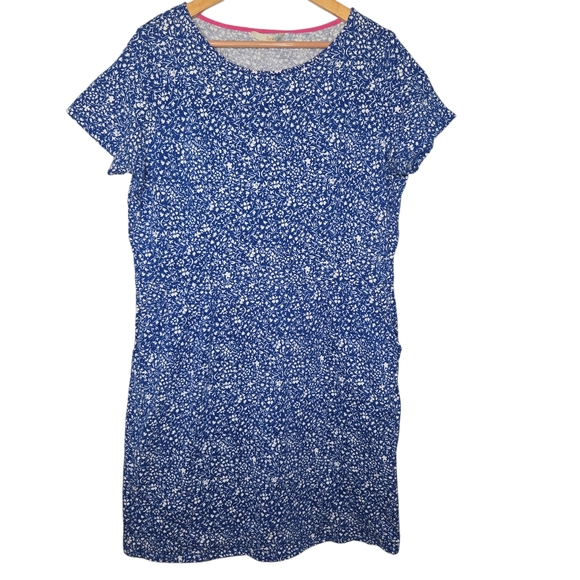 Boden Womens Blue Floral Cotton Phoebe Dress Size 16 - Picture 1 of 10